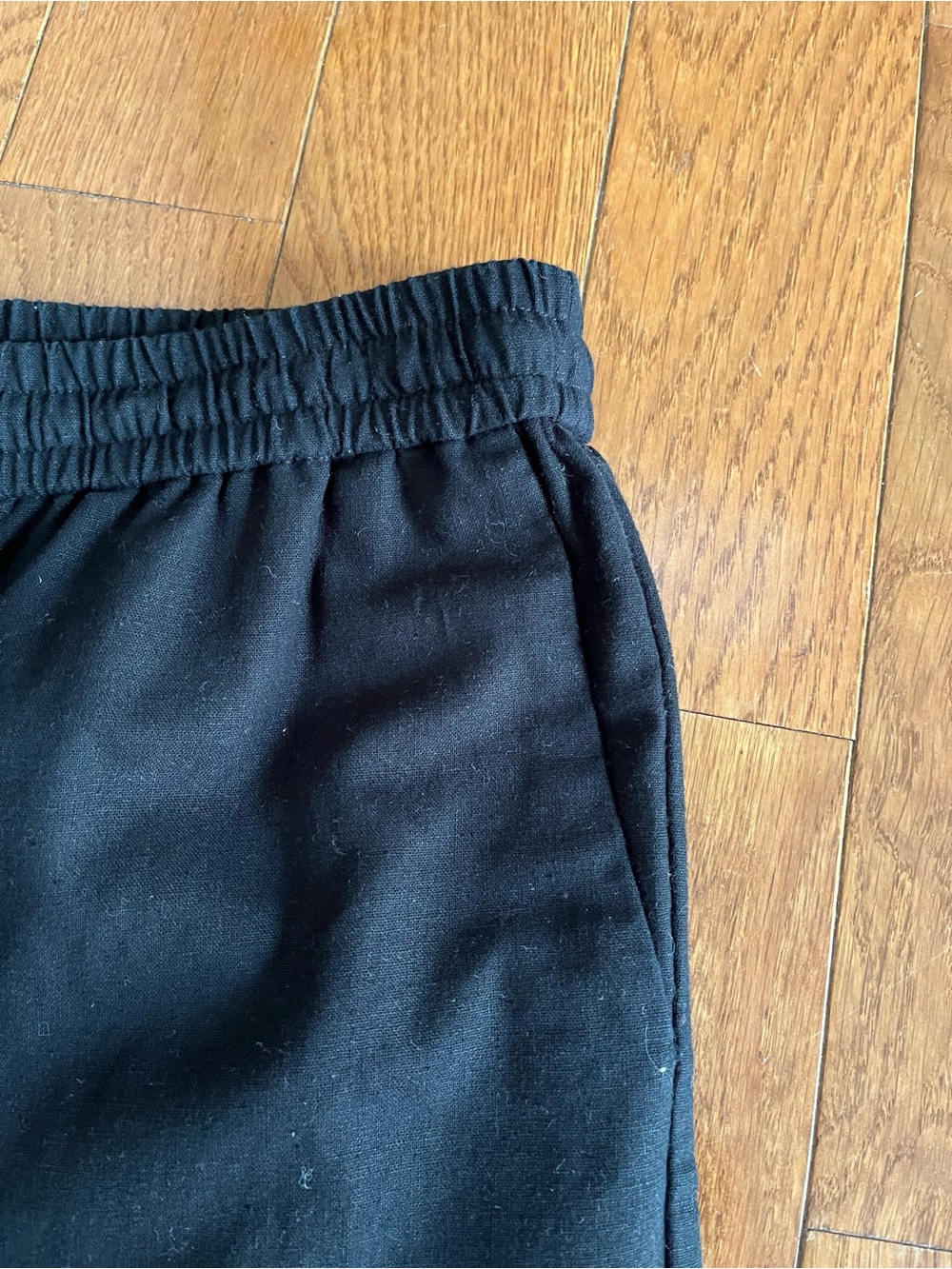 Banana Republic Tall Black STRAIGHT-LEG PULL-ON Linen Pant - Picture 4 of 10